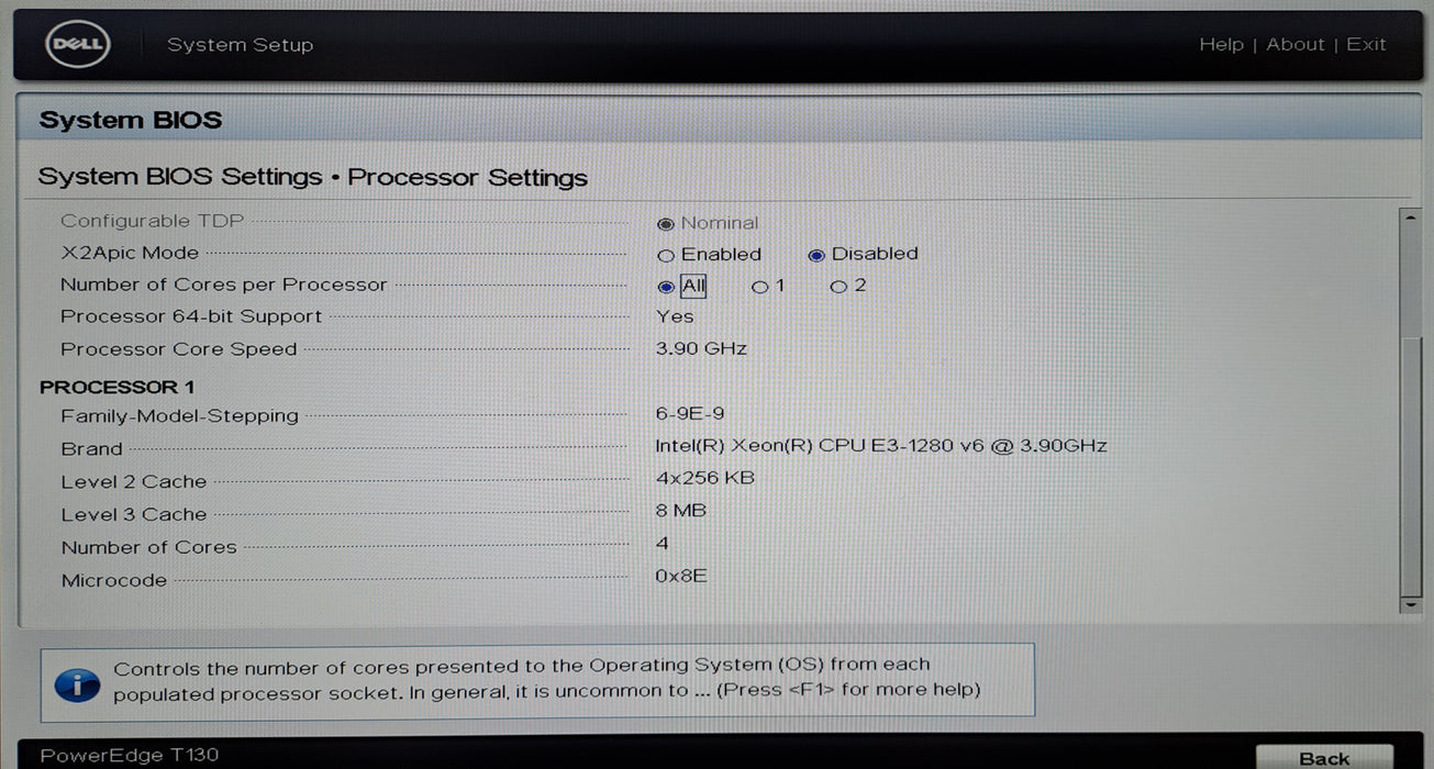 Dell PowerEdge T130 Server | Xeon E3-1280 v6 @3.90GHz, 8GB ECC DDR4, No RAID