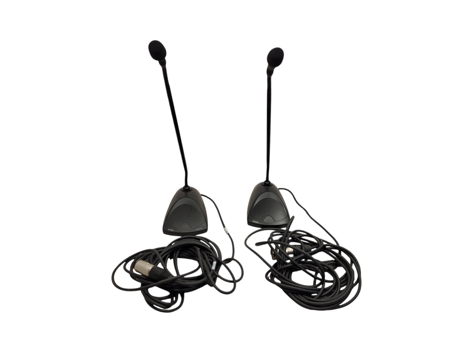 Lot of 2x Shure MX400DP Microflex Desktop Microphone READ