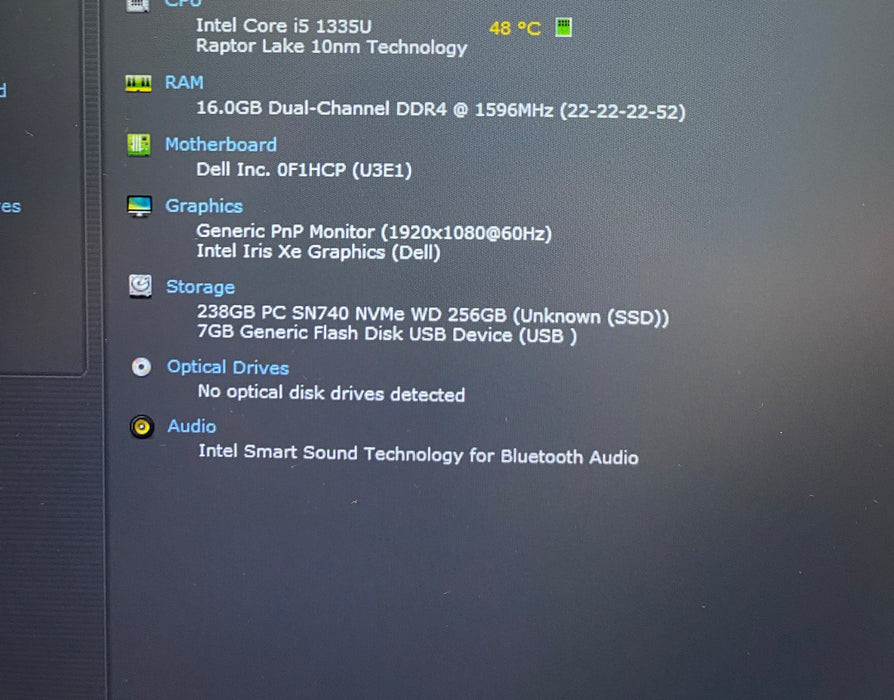 Dell Latitude 5440 i5-1335U 16GB RAM 256GB SSD No Power Adapter