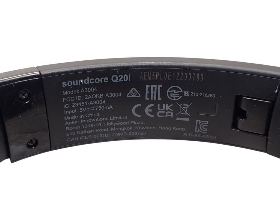 Headphones Soundcore Q20i Over Ear Wireless Headphones - Black