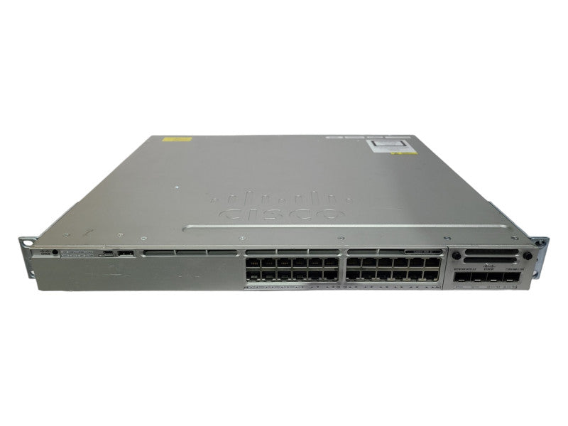 Cisco WS-C3850-24T-E 24-Port Gigabit Switch, 2x PSU, C3850-NM-2-10G