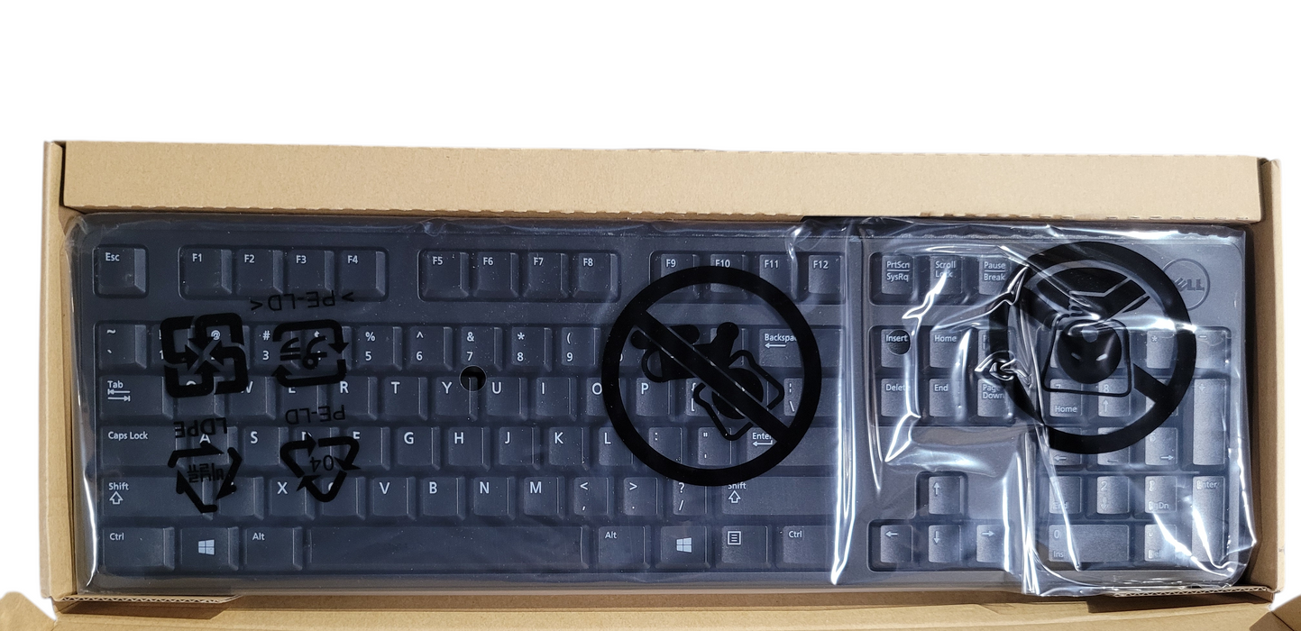 Dell KB212-B USB Wired Keyboard US English DP/N 0DJ454 OEM