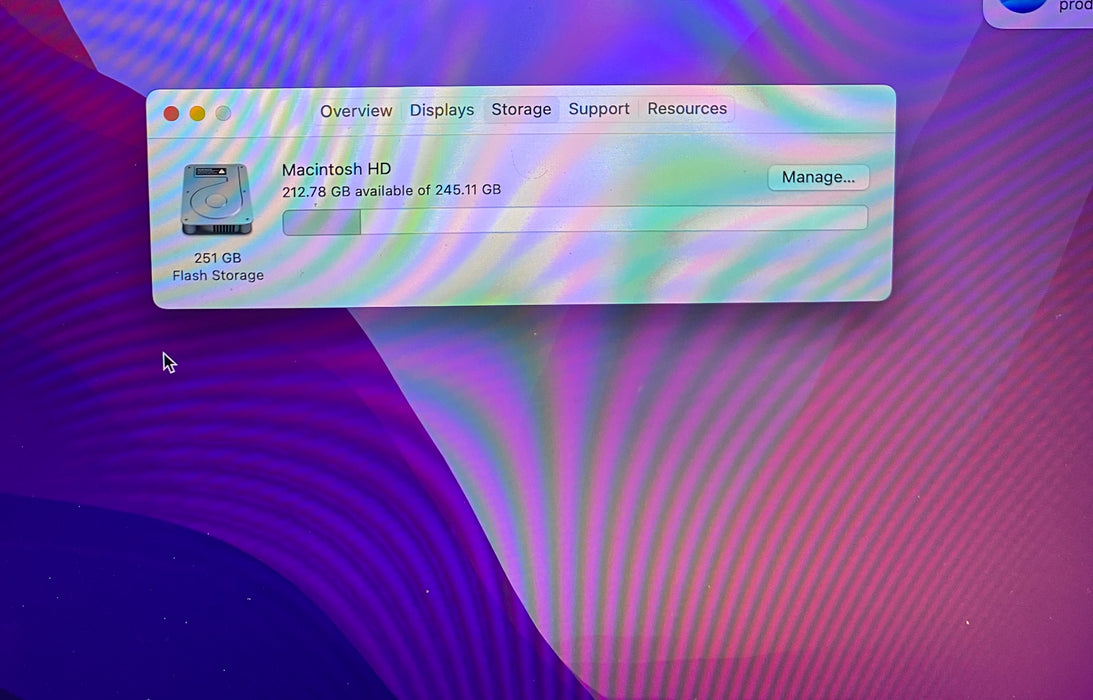 Apple MacBook Air 13" M1 2020 16GB 256SSD Bad LCD For Parts/Repair