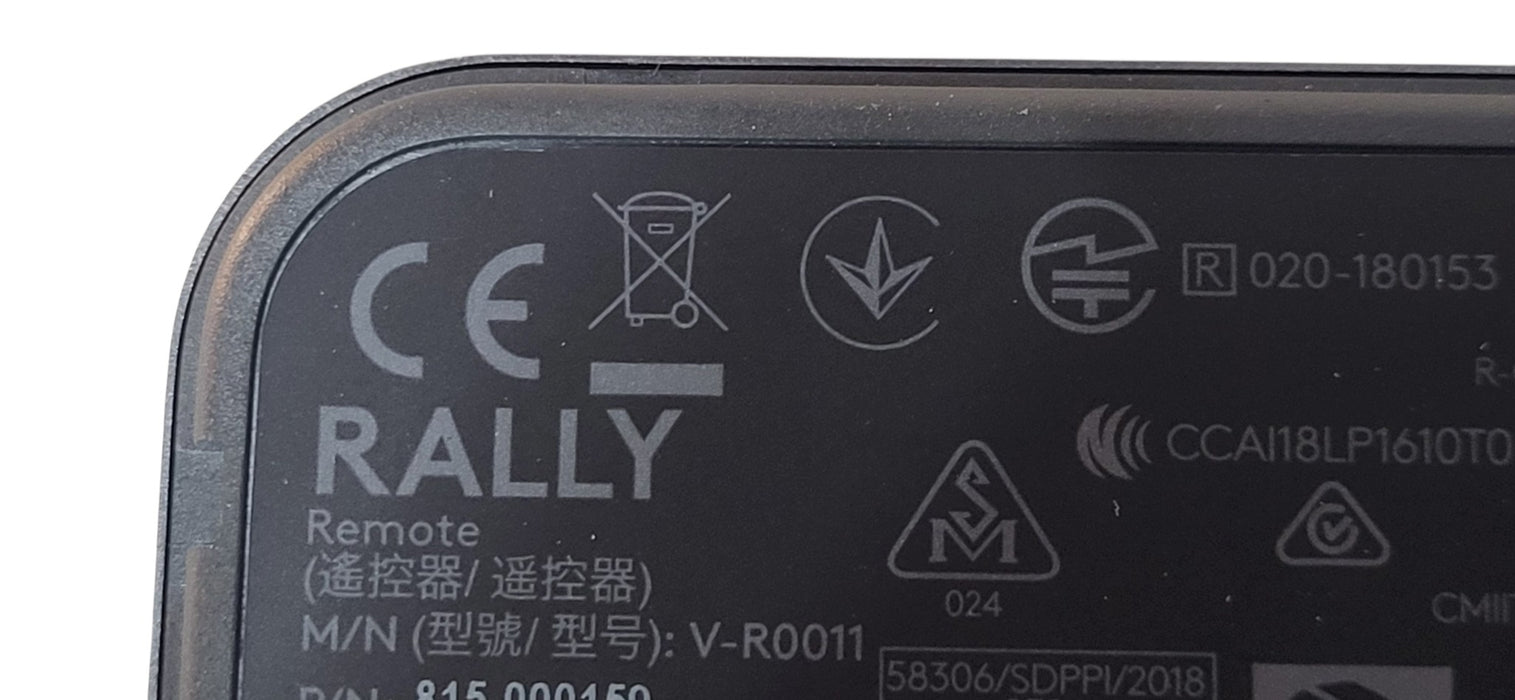 Logitech Rally Conference Camera Remote Control  Only V-R0011 for Rally System
