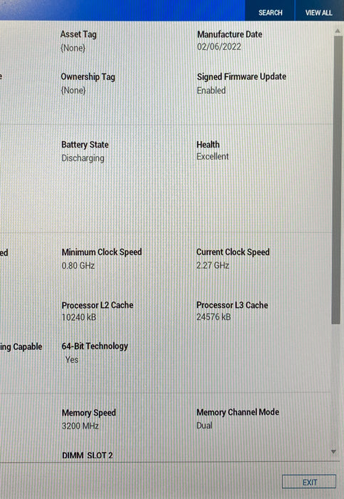 Dell XPS 15 9510 i7-11800H RTX 3050 4GB GPU 16GB RAM 256SSD No Power Adapter