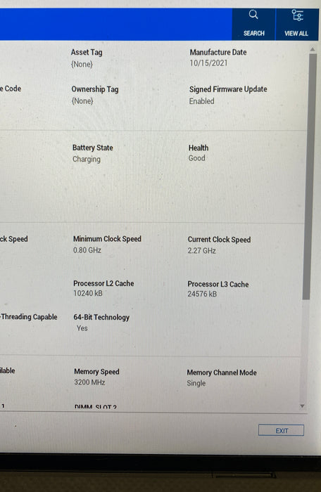 Dell XPS 15 9510 i7-11800H RTX 3050 4GB GPU 16GB RAM 256SSD No Power Adapter