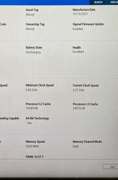 Dell XPS 15 9510 i7-11800H RTX 3050 4GB GPU 16GB RAM 256SSD No Power Adapter