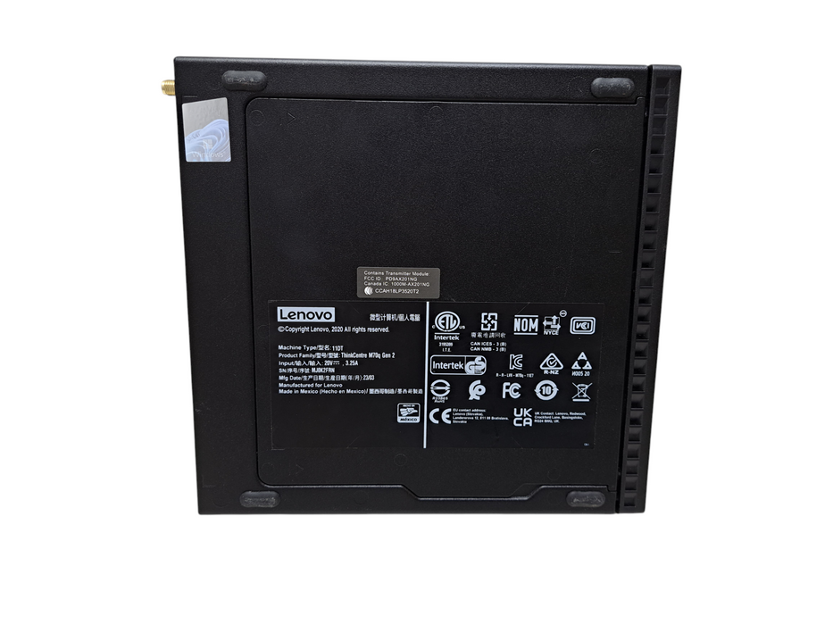 Lenovo ThinkCentre M70q | Intel Core i5-10400T, 8GB DDR4, 265GB NVMe, Wi-Fi, 90W