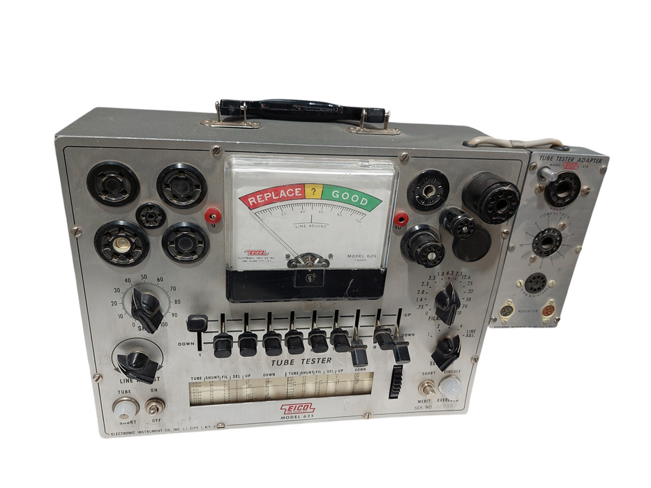 EICO Tube Tester Model: 625 With Tube Tester Model: 610 Attached to it