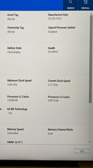 Dell XPS 15 9510 i7-11800H RTX 3050 4GB GPU 16GB RAM 256SSD No Power Adapter