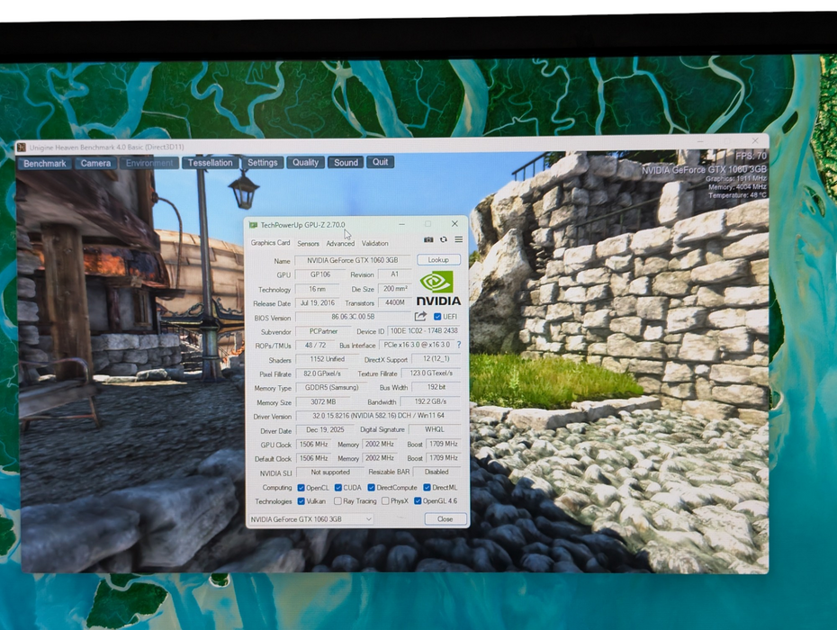 NVIDIA GeForce GTX 1060 3GB GPU