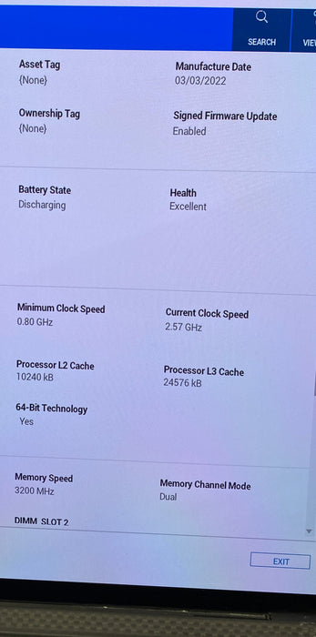 Dell XPS 15 9510 4K TOUCH i7-11800H RTX3050 16GB RAM 256GB SSD No Power Adapter
