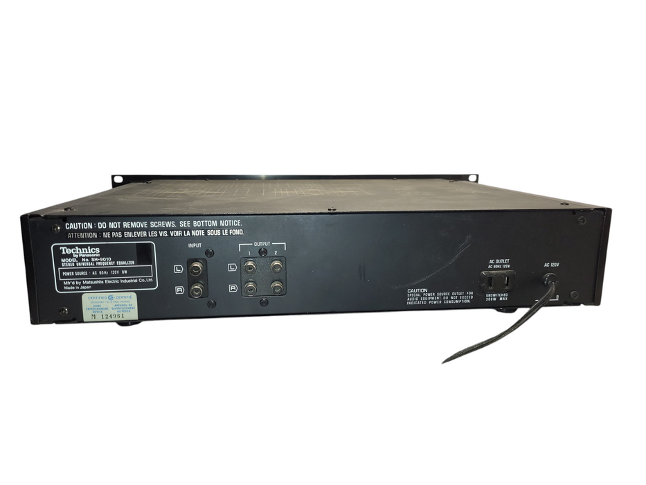 Vintage Technics SH-9010 Stereo Universal Frequency Equalizer Rack Mount READ