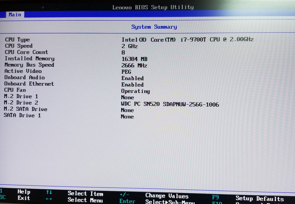 Lenovo ThinkStation P330 USFF Core i7-9700T CPU 16GB RAM 256GB NVMe w/ AC