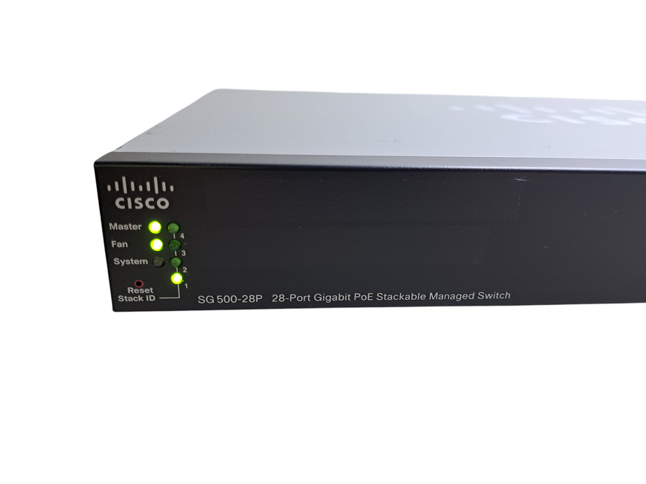 Cisco SG500-28P 28-Port Gigabit PoE Stackable Managed Switch 4x SFP