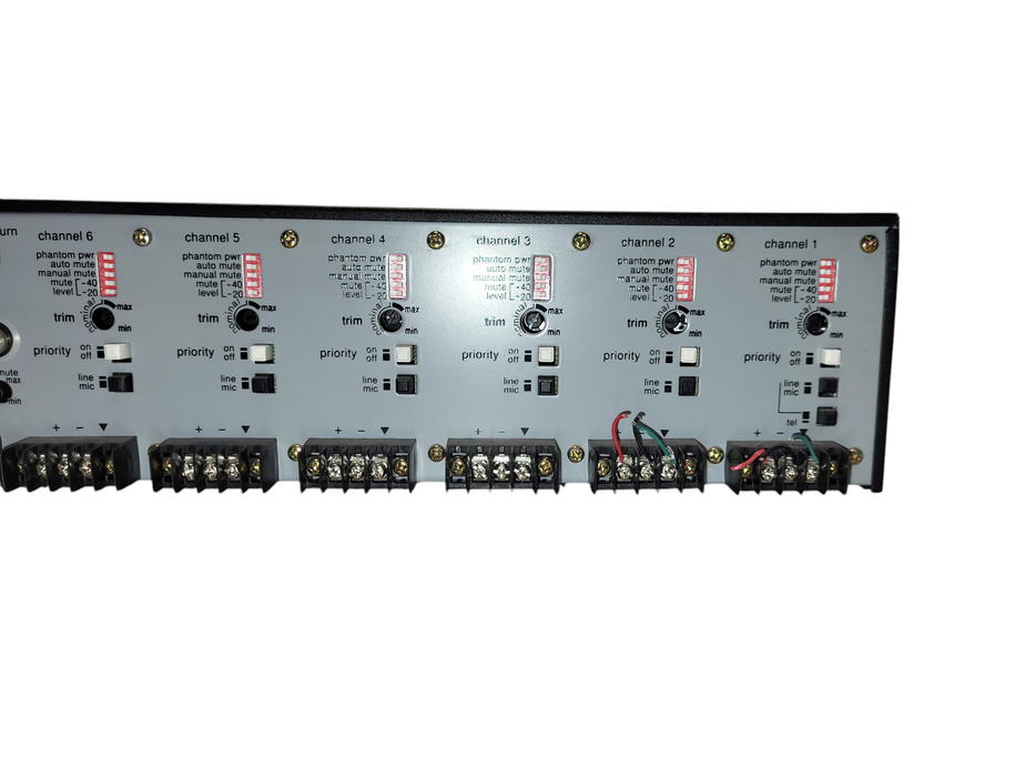 Biamp Precedence CMA60 6-CH Commercial Audio Mixer Amplifier