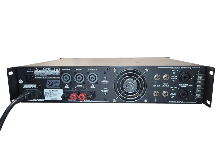 Crest Audio CPX 1500 2-Channel Professional Power Amplifier READ