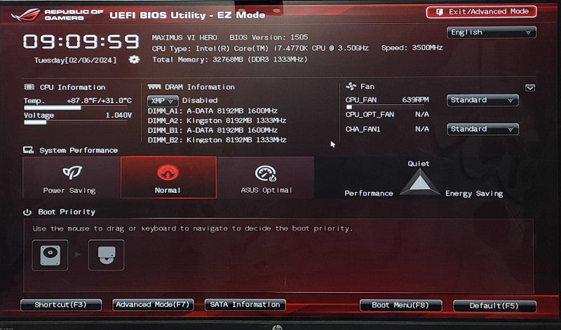 Custom Gaming PC/ASUS Maximus VI Hero, i7-4770K 3.50GHz, 32GB DDR3, 1TB SSD