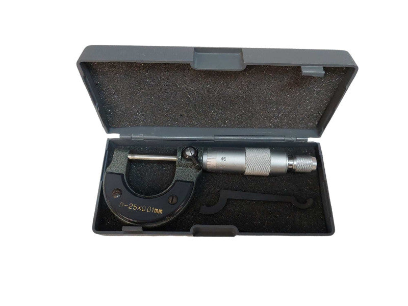 Outside Micrometer Tool in Case Guage 0-25X0.01mm Caliper Tool Q=