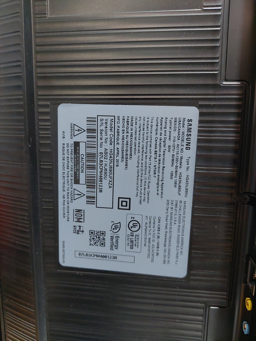 Samsung 43" 4K Ultra Hd TV Model: HG43NJ690UF