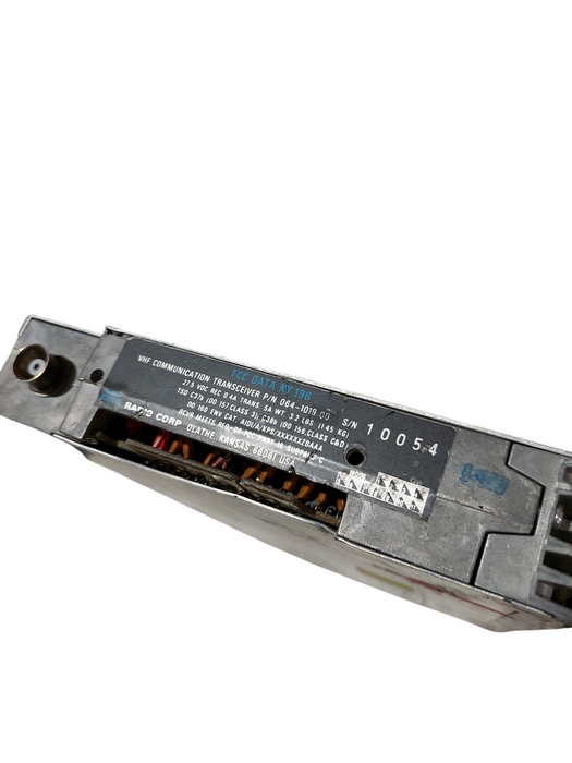 King Radio Corp FCC Data KY 196  PN: 064-1019-00 VHF Communication Transceiver
