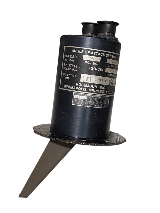 Rosemount Inc. AOA Angle of Attack Sensor Model: 0001  861 Cab TSO-C54