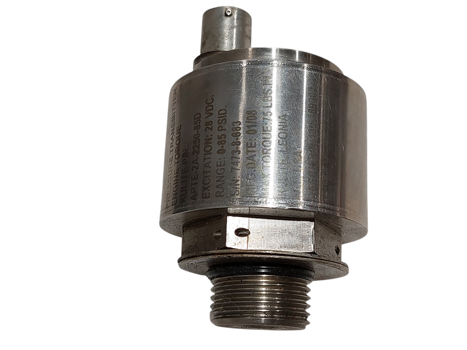Pressure Transmitter Engine Torque Kulite PN: 2A-2250-85D