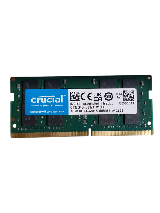 Crucial 32GB DDR4-3200 SODIMM Laptop RAM