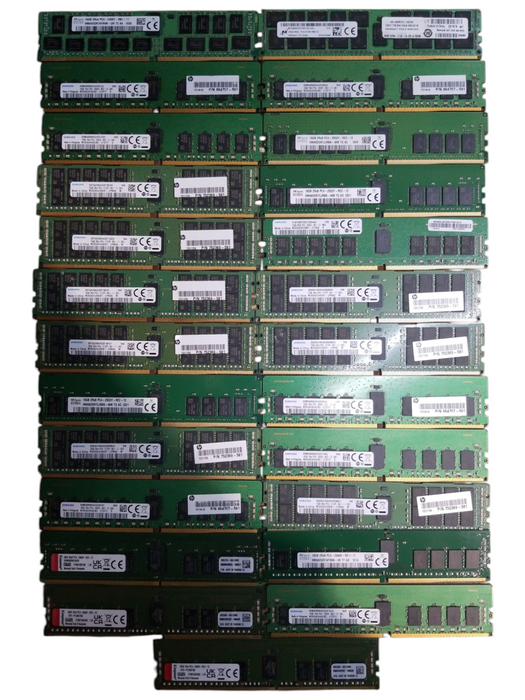 Lot of 25x, Assorted 16GB DDR4 Server RAM