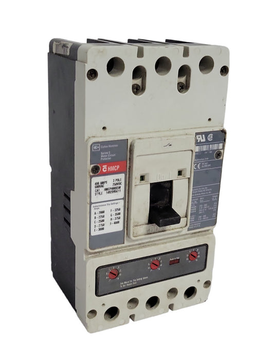 Cutler-Hammer HMCP400X5 Circuit Breaker 3 Pole 400Amp 600VAC, READ _