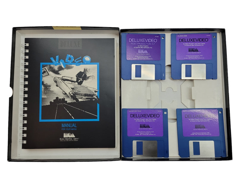 Deluxe Video v1.2 EA Electronic Arts for Commodore Amiga 500 1000 2000 3000 %