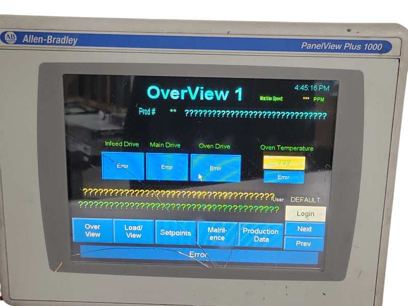 allen bradley PanelView plus 1000 2711P-T10C4D6, READ _