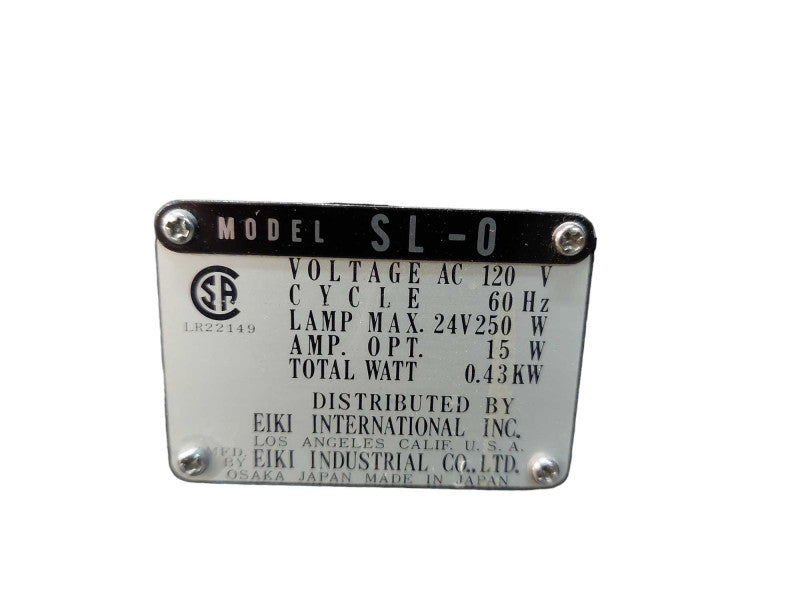 Eiki 700 Film Projector Super Load 11 Model: SL-0 =