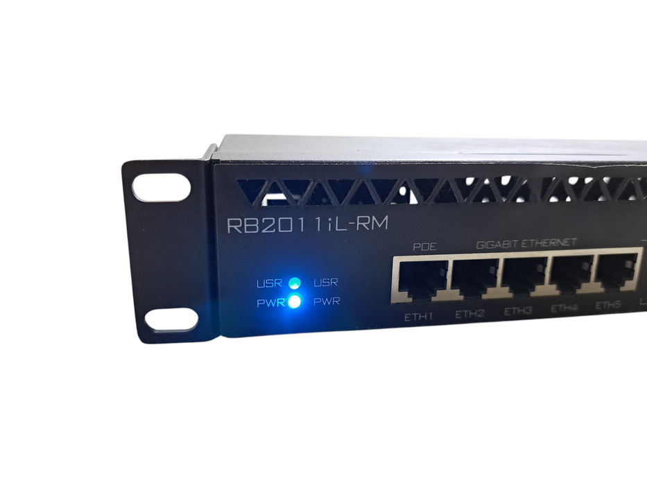 MikroTik RB2011iL-RM 10-Port Fast/Gigabit Ethernet Router