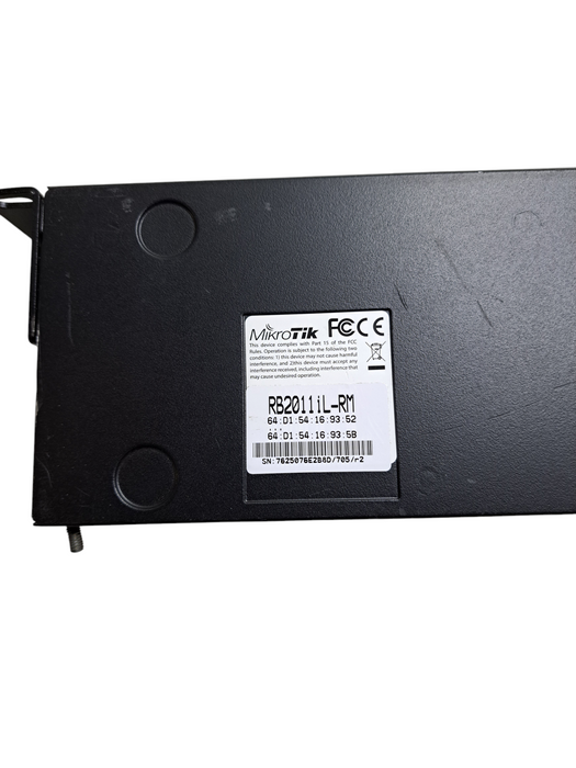 MikroTik RB2011iL-RM 10-Port Fast/Gigabit Ethernet Router