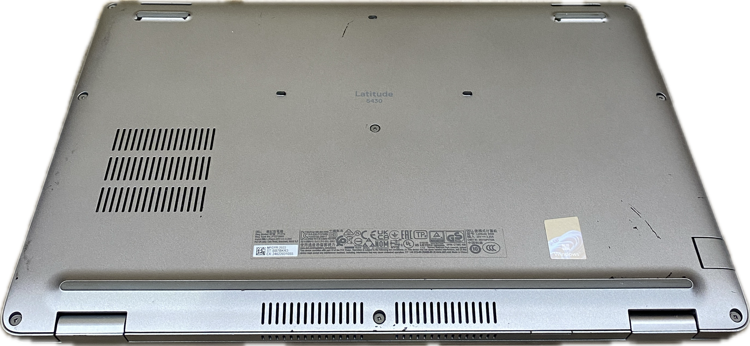 Dell Latitude 5430 Core i7-1265U 1.8Gh 16GB RAM 256GB SSD No Power Adapter READ