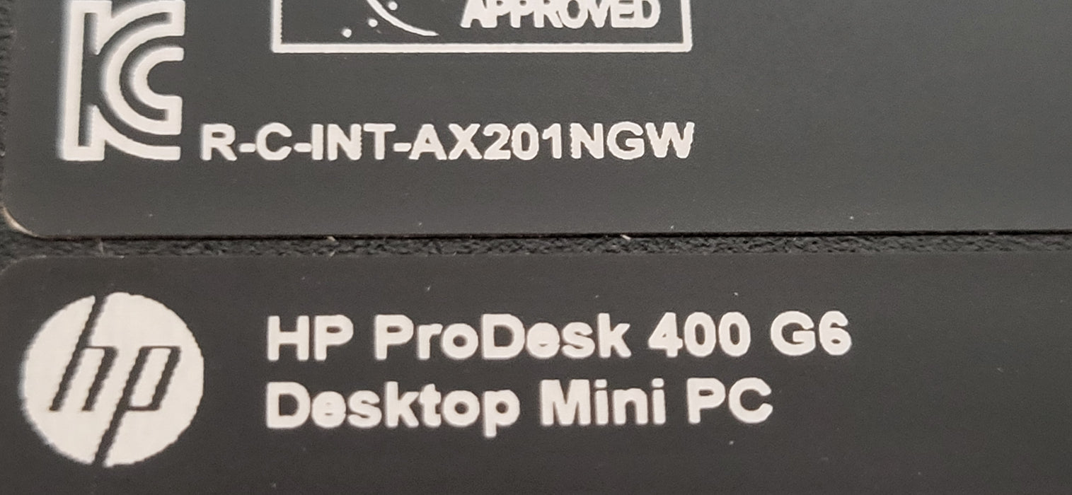 HP ProDesk 400 G6 Mini PC Intel i5-10500T| 16GB RAM | 256GB NVMe