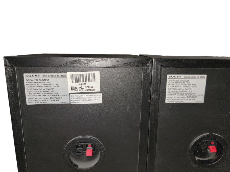 Sony SS-B1000 Performance Speakers Pair 120W Black