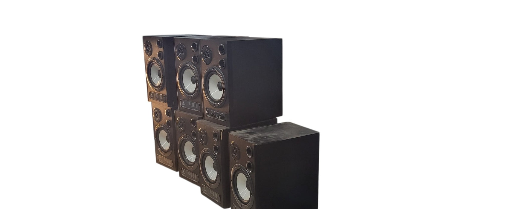 Lot of 7 Behringer MS40 Active Studio Monitor Speakers Mixed Condition | READ