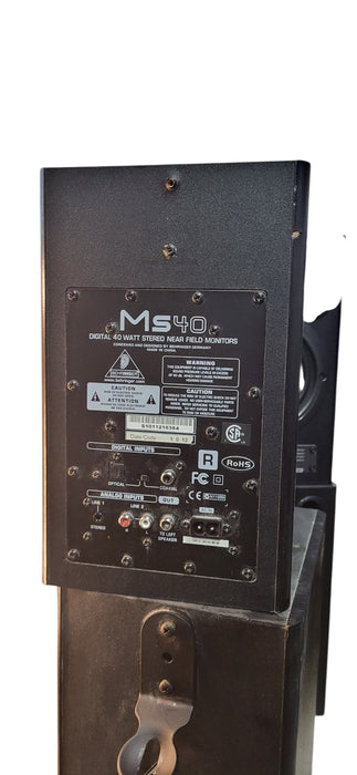 Lot of 7 Behringer MS40 Active Studio Monitor Speakers Mixed Condition | READ