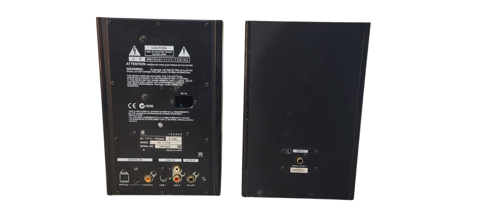 Roland Edirol MA-10DBK Powered Digital Stereo Monitor Speakers Pair | READ