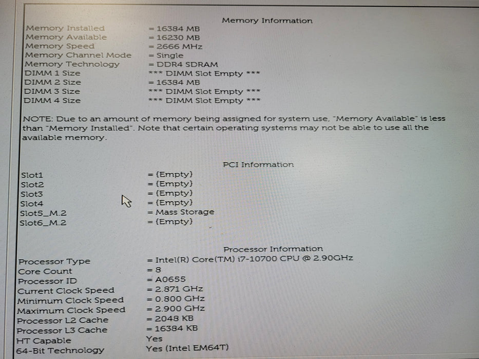 Dell OptiPlex USFF 5080, Core i7-10700 2.90GHz 16GB DDR4, 256GB NVME