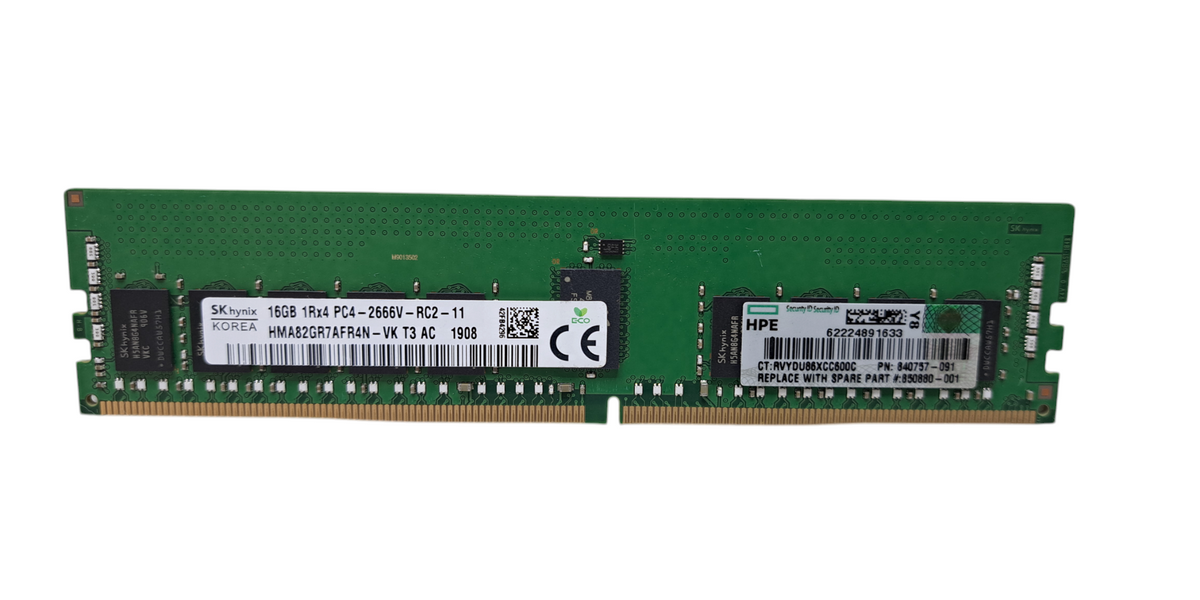 SK Hynix 16GB 2Rx8 PC4-2666V-RC2 DDR4 Server Memory
