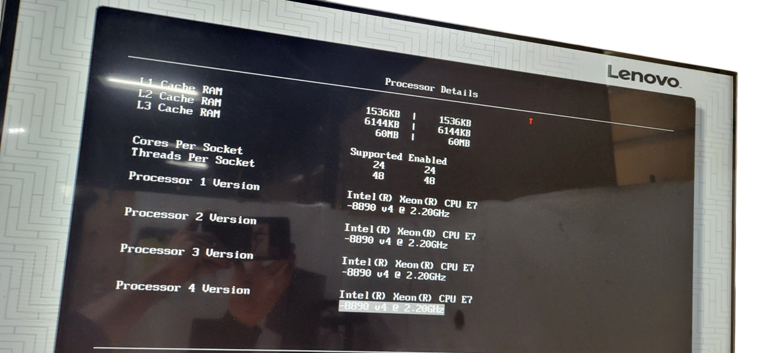 Lenovo System x3850 X6 Quad (4x) Xeon E7-8890 v4 CPUs| 128GB DDR4 |4x900W|No HDD