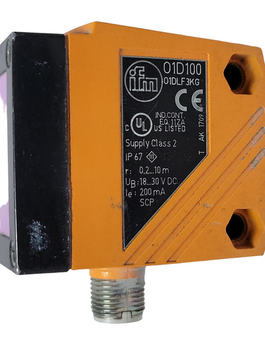 IFM 01D100 01DLF3KG Laser Sensor, READ _