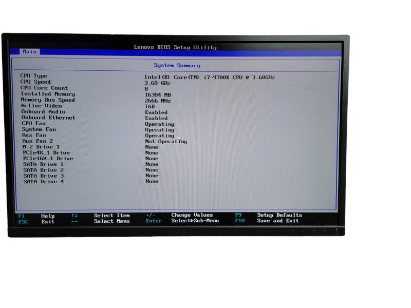 Lenovo ThinkStation P330  i7 - 9700K CPU @ 3.60GHz 16GB DDR4 Ram QÎ¸