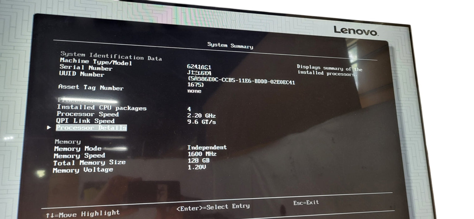 Lenovo System x3850 X6 Quad (4x) Xeon E7-8890 v4 CPUs| 128GB DDR4 |READ