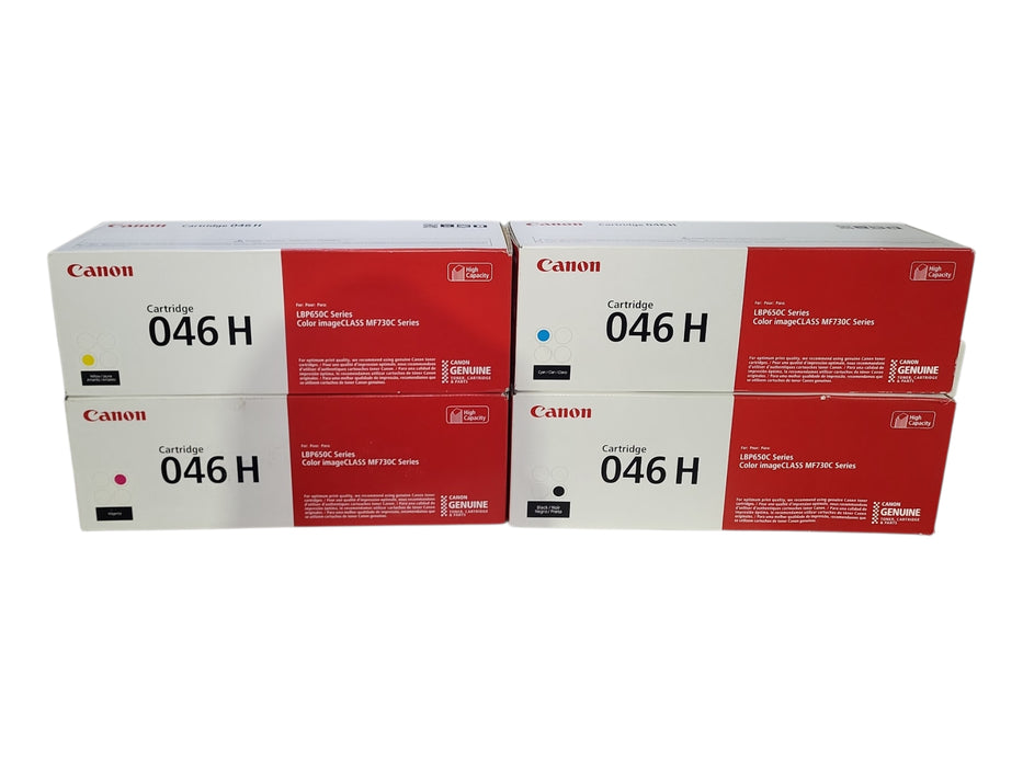 *NEW SEALED* Canon Genuine 046H Toner Set, Black Cyan Magenta Yellow