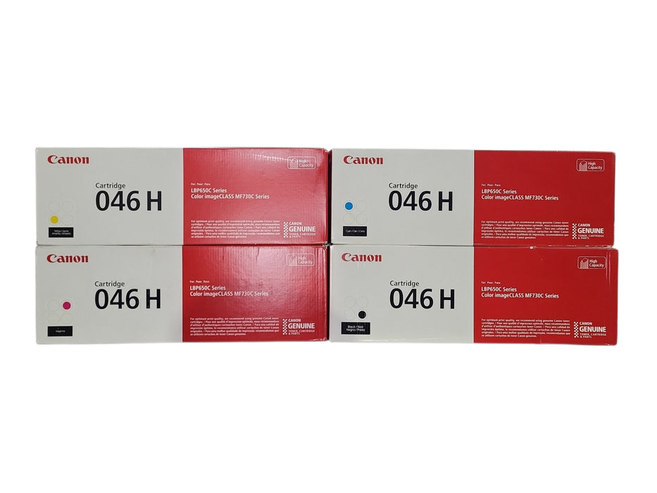 *NEW SEALED* Canon Genuine 046H Toner Set, Black Cyan Magenta Yellow