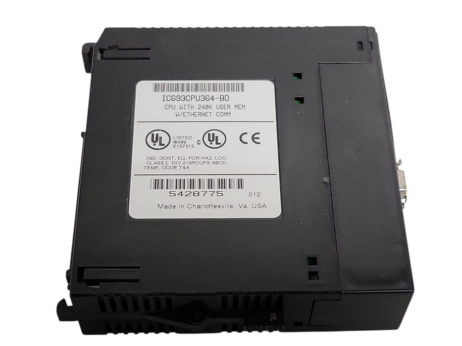 IC693CPU364-BD CPU with 240K User MEM w/Ethernet Comm, READ